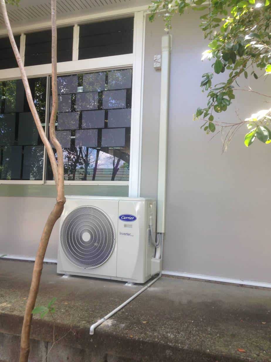 Air conditioning unit installed