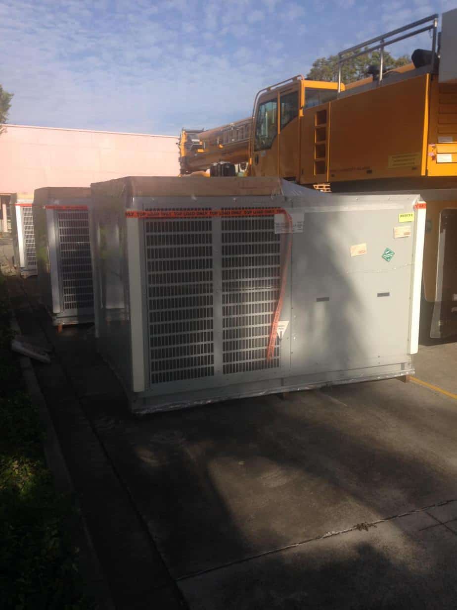 Getting to move the new air conditioning unit
